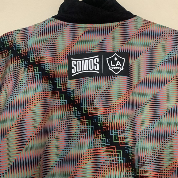 LA Galaxy adidas Black 2024 Hispanic Heritage Full-Zip Track Jacket - Picture 7 of 7